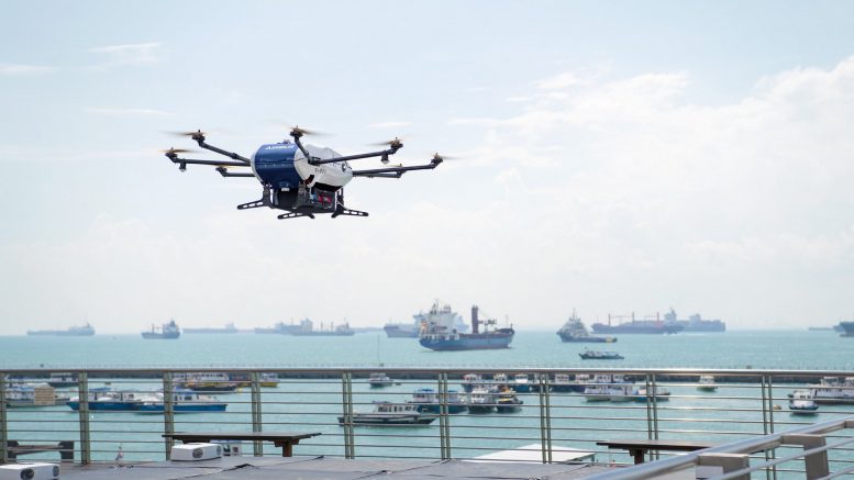 Projet Skyways – Airbus teste un drone de livraison pour les navires !